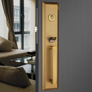 新中式门锁仿古复古简约别墅大门锁木门大门锁双开门锁对开大门锁会议