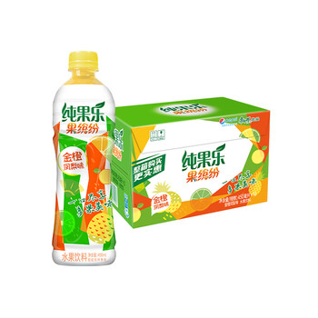百事百事可乐果缤纷金橙凤梨味水果饮料450ml15瓶整箱饮品1件