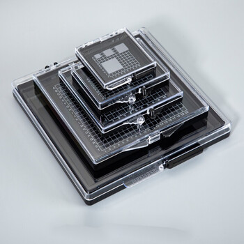 致年华实验室自吸附盒样品盒自粘盒芯片盒晶片盒子硅片盒正方形元器件