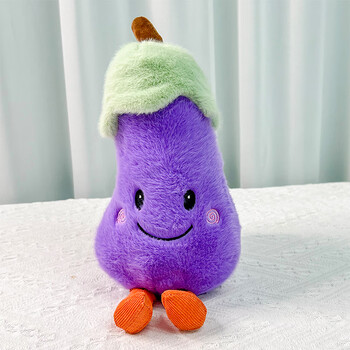 贝木惠(beimuhui)可爱蔬菜茄子公仔水果梨玩偶胡萝卜毛绒玩具宝宝陪玩