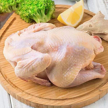 康胜谊 散养三黄鸡批发白条鸡农家老母鸡现宰活杀土鸡笨柴鸡 两只装