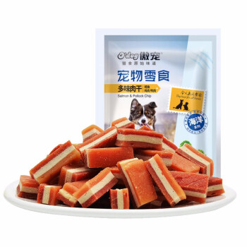 傲宠o Dog三文鱼狗狗零食宠物三文鱼干鱼皮宠物寿司卷小型犬泰迪金毛幼犬零食多味肉干100gx2 图片价格品牌报价 京东