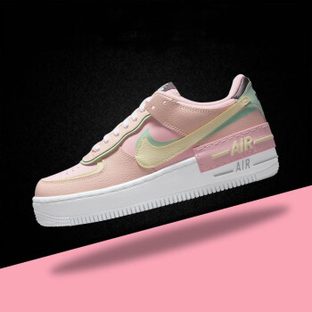 nikeairforce1空軍一號af1女低幫運動休閒板鞋315115cu8591粉綠馬卡龍