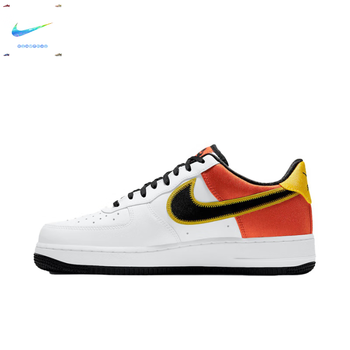 耐克(nike)>nikeairforce107lv8"raygun"白黑橘外星人男女同款cu8070