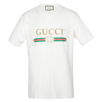古驰短袖t恤 古驰gucci T恤白色复古破洞双g休闲棉质短袖男女同款457095 X5l89 9234 48 M 行情报价价格评测 京东