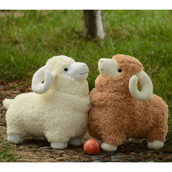 澜郜绵羊布娃娃大号公仔毛绒玩具羊玩偶女生山羊圣诞节礼物女生小羊羔