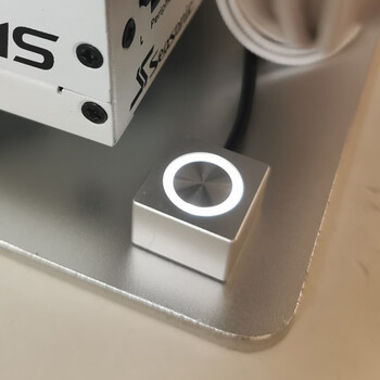 开机键台式机电源开关外置开关按钮铝合金自复位开放式机箱用 冰银色