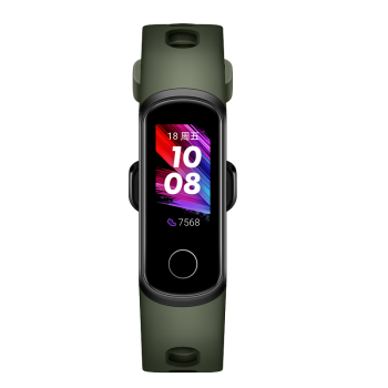 荣耀手环5i 橄榄绿 高清彩屏智能运动手环 表盘市场 睡眠、血氧检测 智能心率 50米防水 USB随