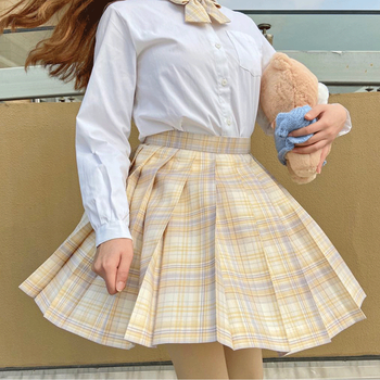 圣洛锋 jk制服温柔一刀格裙女学生百褶裙半身裙日系山吹正统班服春夏