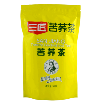 三匠三匠养生茶黄苦荞茶500g/袋中秋送礼团购四川大凉山茶