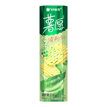 好丽友（orion）薯愿薯片清新黄瓜味97g 休闲零食薯片小包装非油炸膨化食品小吃 清新黄瓜味97g 1罐