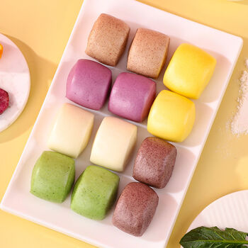 果蔬馒头手工花卷批发早餐速食品奶香馒头面食主食半成品儿童营养 果