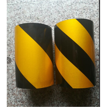 远燕5cm/10/20/30公分宽黑黄红白蓝绿反光膜警示胶带交通反光贴 黑黄