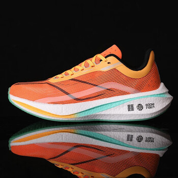 飞电3c跑步鞋男超轻20竞速碳板跑鞋回弹减震运动鞋子男女 橙色碳板 43