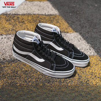 万斯vansvans范斯官方sk8mid街头风经典男鞋女鞋板鞋运动鞋黑色405