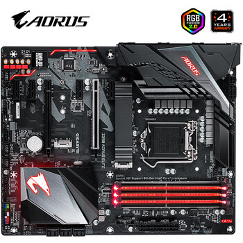 aorus技嘉 z390主板 电脑主机游戏配件 支持i7 9700kf/i9 9900kf 技嘉