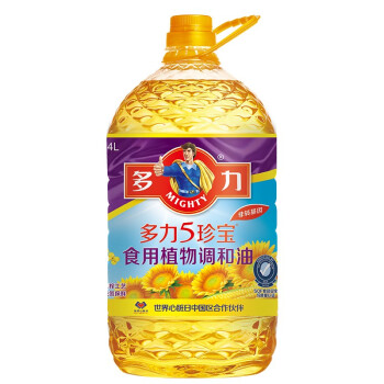 多力非转基因5珍宝食用植物调和油4L新老包装随机发放