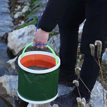 打水桶钓鱼折叠打水桶装鱼桶洗车桶多功能便捷车载水桶活鱼桶水桶1414