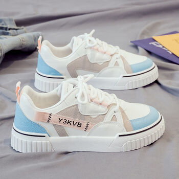 回力2023年春季新款小白鞋女百搭学生运动鞋板鞋春秋女鞋春款软底月粉