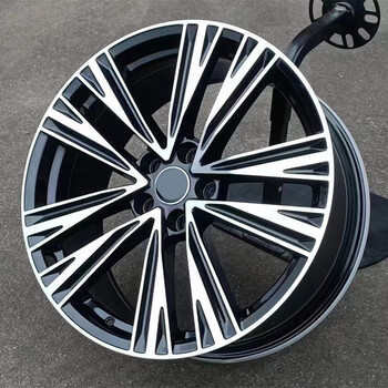 适用于奥迪a6l轮毂17181920寸a4la5a7a8大众改装锻造轮毂黑色亮面a款