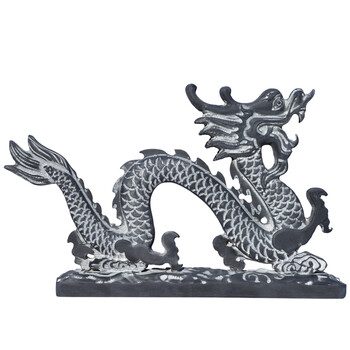 温馨里 石雕龙石雕凤凰青石龙龙石头龙摆件二龙戏珠青龙朱雀 1米2长龙