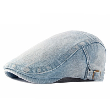 择信帽子男春夏秋季简约韩版水洗牛仔布帽户外休闲鸭舌帽子女士贝雷遮阳帽款式1 浅蓝白可调节适合56 59cm头围 图片价格品牌报价 京东