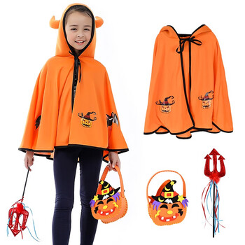 万圣节服装舞会cosplay斗篷服装演出装扮道具衣服80cm 小恶魔套装