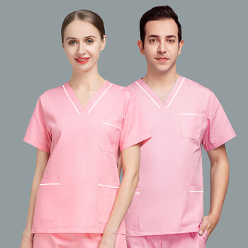 刷手服女大码医生工作服夏季轻薄速干短袖口腔医院洗手衣手术室刷手衣