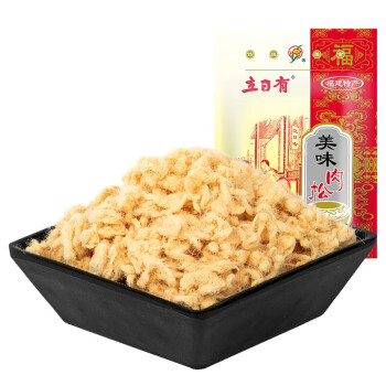 立日有 美味猪肉松 传统原味太仓肉松 肉丝肉绒 袋装90g