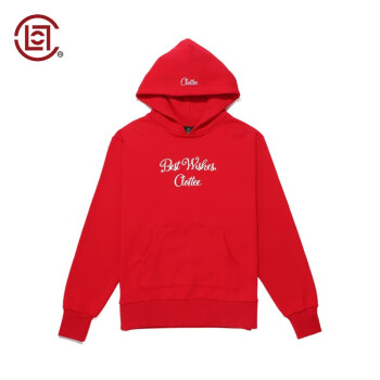 CLOT【CLOT CLOTTEE】 圣诞系列 红色连帽印花带帽卫衣 陈冠希主理 红色 00L