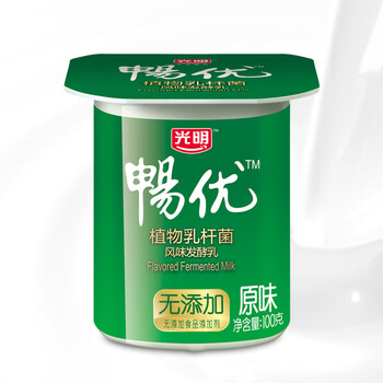 光明 畅优 原味 100g*8 风味发酵乳酸奶酸牛奶