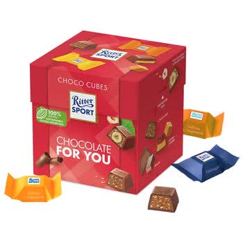 瑞特滋（RITTER SPORT）什锦口味夹心巧克力礼盒 零食糖果三八女神节礼物送男女友 176克 什锦夹心