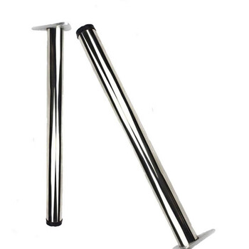 定做定制加厚不锈钢吧台柱橱柜台面支撑腿书桌脚柜脚支撑柱子76cm79cm