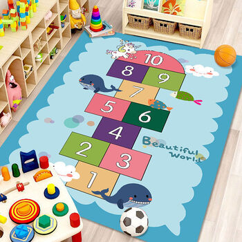 宝贝玩具上新咯儿童游戏地毯跳房子幼儿早教中心宝宝爬行垫卡通地垫