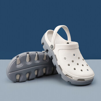 crocs卡骆驰商场同款防滑洞洞鞋男款踩屎感厚底居家包头鞋2022新款软