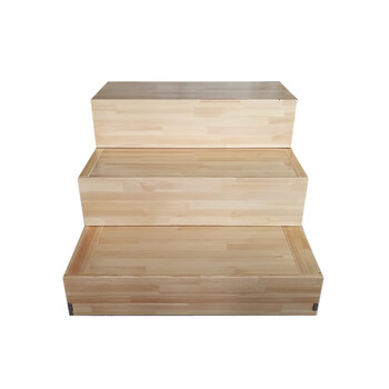 京昂定制音乐大合唱指挥台实木伸缩合唱台阶舞台三层合影台踏步可移动