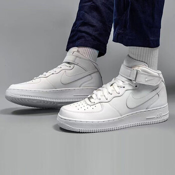 force 1af1小麦色空军一号男女运动休闲鞋中帮板鞋 cw2289-111纯白af1