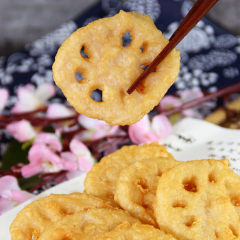 黄金藕夹莲藕夹肉耦合袋装藕夹饼猪肉藕夹油炸半成品1600g烧烤串冒菜