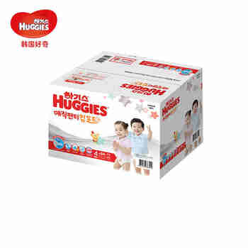 韩国好奇(Huggies) 新魔法超薄成长裤 L84片 10-14kg 男女通用