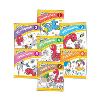 自然拼读练习册 新版 Jolly Phonics Workbooks 1-7: in P...