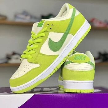 电母篮球鞋学生aj312低帮气垫缓震运动鞋皮蓬大air dunk青苹果高品质