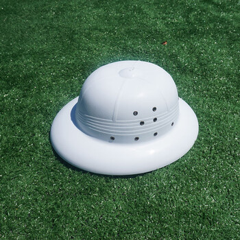 顺富美夏季塑料头盔考克礼帽农民工安全帽防水防雨邮差帽越南帽登山