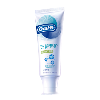 欧乐B(OralB)自愈小白管牙膏 含氨基酸 绿茶持久清新修护 抗牙龈出血清新口气200g（新老包装随机发货）