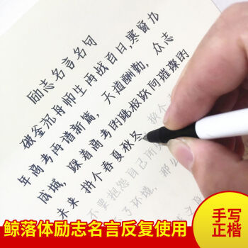 奶酪體練字帖網紅初高中男女學生行楷格暢楷書灰色字體5支消失筆芯