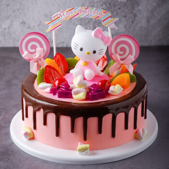 芙瑞多14寸生日蛋糕儿童玩偶装饰蛋糕新鲜制作女孩创意北京上海广州