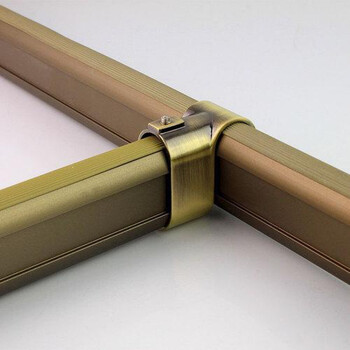 挂衣杆大衣柜架柜内横杆加厚法兰黑色静音衣静音件2020 t型挂托1只