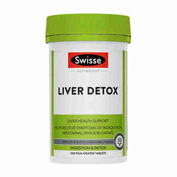 Swisse奶蓟草护肝片 LIVER DETOX朝鲜蓟姜黄素养肝护肝澳大利亚进口 护肝片200粒/1瓶