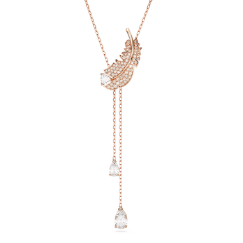施华洛世奇swarovski七夕礼物nicey型链坠镀玫瑰金色项链轻奢小众玫瑰