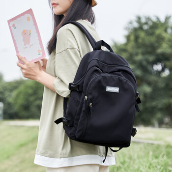 moonmix书包初中生女大容量双肩包高中生大学生休闲轻便背包校园电脑