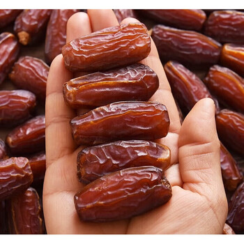 虎钢馋椰枣新疆特产蜜枣沙特黑耶枣红枣干零食精选迪拜大椰枣500克2袋